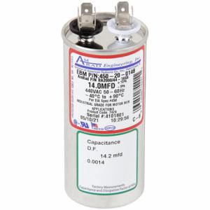 EBM-PAPST 450-21-0148 Motor Run Capacitor, Round, 440V Ac, 14 Mfd, 3 3/8 Inch Overall Ht | CP4BEY 5AGK6