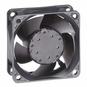 EBM-PAPST 632/2HPU Wet-Location Square Axial Fan, 2 23/64 Inch Height, 63/64 Inch Dp, 25.9, IP68, PBT Plastic | CP4BEP 32MY71