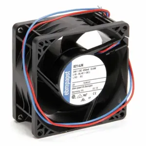 EBM-PAPST 8214JN Standard Square Axial Fan, 3 9/64 Inch Height, 1 1/2 Inch Dp, 78, IP20, 24V DC, Lead Wires | CP4BBA 5AFZ6