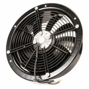 EBM-PAPST W2E250-CM08-70 Standard Round Axial Fan, 12 1/2 Inch Dia, 3 3/4 Inch Dp, 1100, IP44, Galvanized Steel | CP4BAP 5AGD3