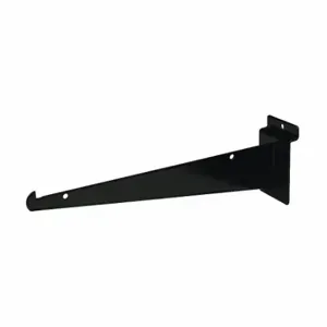 ECONOCO EBL/10KB Shelving Bracket, 1/8 x 10 x 3 Inch Size, 40 Lb Load Capacity, Steel, Shiny, Black | CP4BWW 45KW42