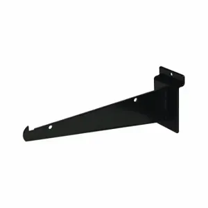 ECONOCO EBL/8KB Shelving Bracket, 1/8 x 8 x 3 Inch Size, 50 Lb Load Capacity, Steel, Semi Gloss, Black | CP4BXH 45KW46