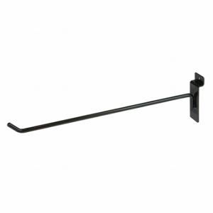 ECONOCO EBL/H12 Hook, 1/2 Inch x 12 Inch x 1/2 Inch, 15 lb Load Capacity, Steel, Semi Gloss, Black | CV2RJB 45KX03