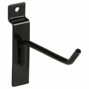 ECONOCO EBL/H4 Hook, 1/2 Inch x 4 Inch x 1/2 Inch, 15 lb Load Capacity, Steel, Semi Gloss, Black | CV2RJE 45KX05