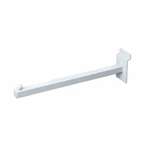 ECONOCO EWH/12 Straight Arm, 1/8 Inch x 12 Inch x 3 Inch, Ball, White, Semi Gloss | CP4BNW 45KW79