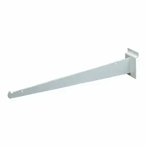 ECONOCO EWH/14KB Shelving Bracket, 1/8 x 14 x 3 Inch Size, 40 Lb Load Capacity, Steel, Semi Gloss, White | CP4BYZ 45KW48