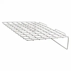 ECONOCO EWH/2314 Slatwall Merchandiser Shelf, 12 x 24 x 1/4 Inch Size, 10 Lb Load Capacity, Steel | CP4BUQ 45KX48