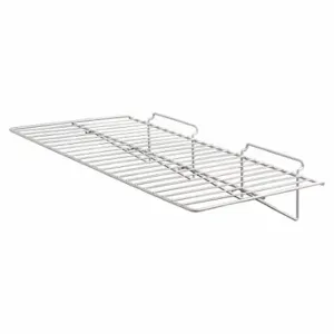 ECONOCO EWH/2412 Slatwall Merchandiser Shelf, 12 x 24 x 1/4 Inch Size, 10 Lb Load Capacity, Steel | CP4BUP 45KX49