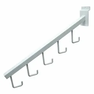 ECONOCO EWH/5H Hook Waterfall, 1/8 Inch x 16 Inch x 3 Inch, White, Semi Gloss | CV2RLB 45KW80