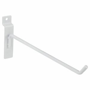 ECONOCO EWH/H10 Hook, 1/2 Inch x 10 Inch x 1/2 Inch, 40 lb Load Capacity, Steel, Semi Gloss, White | CV2RJA 45KX10