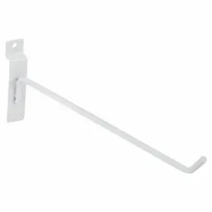 ECONOCO EWH/H12 Hook, 1/2 Inch x 12 Inch x 1/2 Inch, 40 lb Load Capacity, Steel, Semi Gloss, White | CV2RJC 45KX11