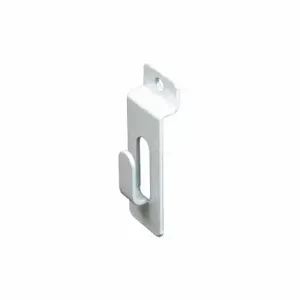 ECONOCO EWH/NHK Notch Hook, 1/2 Inch x 1/2 Inch x 1/2 Inch, 5 lb Load Capacity, Steel, Semi Gloss, White | CV2RHU 45KX15