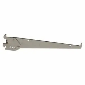 ECONOCO GC10 Adjustable Shelving Bracket, Single, 1 Inch Slot Spacing, 1/2 Inch Slot Length, Chrome | CP4BWU 45KU74