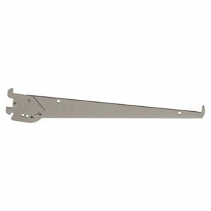 ECONOCO GC12 Adjustable Shelving Bracket, Single, 1 Inch Slot Spacing, 1/2 Inch Slot Length, Chrome | CP4BZA 45KU75