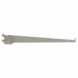 ECONOCO GC14 Adjustable Shelving Bracket, Single, 1 Inch Slot Spacing, 1/2 Inch Slot Length, Chrome | CP4BWT 45KU76