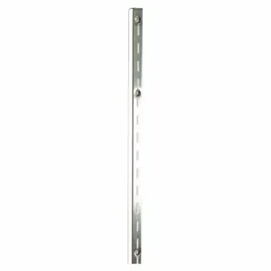 ECONOCO SS12/96-C Single Slotted Standard, Single, 1 Inch Slot Spacing, 1/2 Inch Slot Length, Chrome | CP4BZP 45KU98