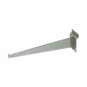 ECONOCO SW/10KB Shelving Bracket, 1/8 x 10 x 3 Inch Size, 35 Lb Load Capacity, Steel, Chrome, Silver | CP4BWV 45KW50