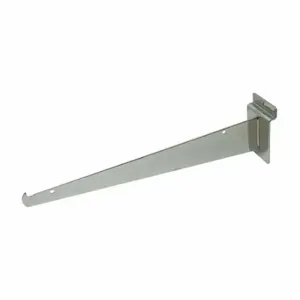 ECONOCO SW/12KB-SC Shelving Bracket, 1/8 x 12 x 3 Inch Size, 35 Lb Load Capacity, Steel, Satin Chrome, Silver | CP4BYV 45KW52