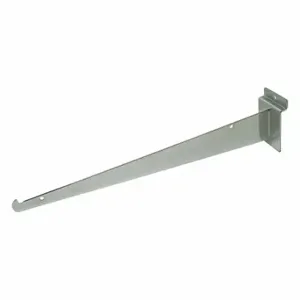 ECONOCO SW/14KB-SC Shelving Bracket, 1/8 x 12 x 3 Inch Size, 35 Lb Load Capacity, Steel, Satin Chrome, Silver | CP4BWZ 45KW54