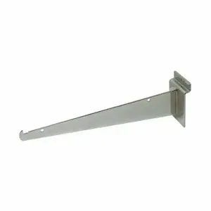 ECONOCO SW/8KB Shelving Bracket, 1/8 x 8 x 3 Inch Size, 35 Lb Load Capacity, Steel, Chrome, Silver | CP4BXF 45KW56