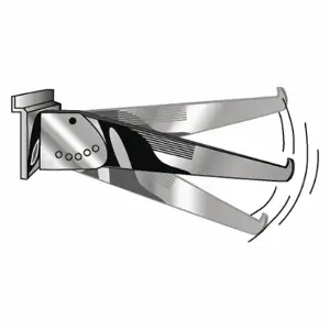 ECONOCO SW/AJ14 Adjustable Shelving Bracket, 1/8 Inch x 14 Inch x 3 in, 35 lb Load Capacity, Steel, Chrome | CP4BWR 45KW58