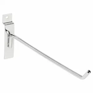 ECONOCO SW/H10 Hook, 1/4 Inch x 10 Inch x 1/4 Inch, 25 lb Load Capacity, Steel, Chrome, Silver | CV2RJM 45KX17