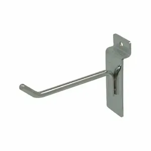 ECONOCO SW/H4-SC Hook, 1/4 Inch x 4 Inch x 1/4 Inch, 25 lb Load Capacity, Steel, Satin Chrome, Silver | CV2RJR 45KX22