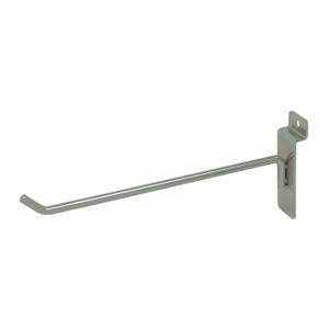 ECONOCO SW/H8-SC Hook, 1/4 Inch x 8 Inch x 1/4 Inch, 25 lb Load Capacity, Steel, Satin Chrome, Silver | CV2RJW 45KX26