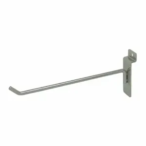 ECONOCO SW/H8-SC Hook, 1/4 Inch x 8 Inch x 1/4 Inch, 25 lb Load Capacity, Steel, Satin Chrome, Silver | CV2RJW 45KX26