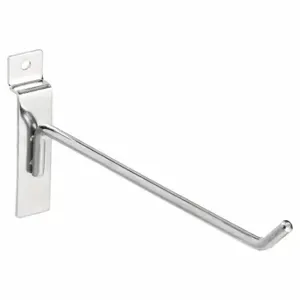 ECONOCO SW/H8 Hook, 1/4 Inch x 8 Inch x 1/4 Inch, 25 lb Load Capacity, Steel, Chrome, Silver | CV2RJV 45KX25