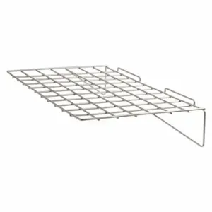 ECONOCO SWEC/2314 Slatwall Merchandiser Shelf, 12 x 24 x 1/4 Inch Size, 10 Lb Load Capacity, Steel | CP4BUN 45KX51