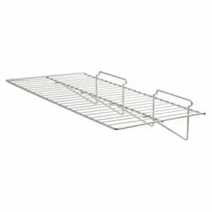 ECONOCO SWEC/2412 Slatwall Merchandiser Shelf, 12 x 24 x 1/4 Inch Size, 10 Lb Load Capacity, Steel | CP4BUT 45KX52