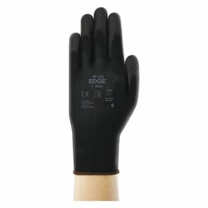 EDGE 48-126 Knit Gloves, Size M, Polyurethane, Palm and Fingers, ANSI Abrasion Level 4 | CP4CMU 60RC53