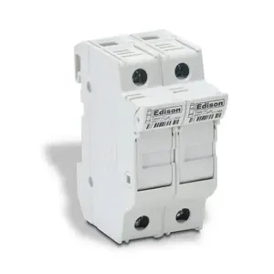 EDISON EHCC2DU Modular Fuse Holder, 30A, 600V, 2-Pole, 18-4 Awg Copper Only | CV7QFK