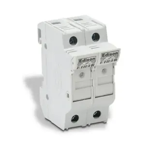 EDISON EHM2DIU Modular Fuse Holder With Indicator, 30A, 600V, 2-Pole, 18-4 Awg Copper Only | CV7QFW