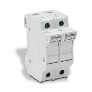 EDISON EHM2DU Modular Fuse Holder, 30A, 600V, 2-Pole, 18-4 Awg Copper Only | CV7QFY