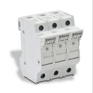 EDISON EHM3DIU Modular Fuse Holder With Indicator, 30A, 600V, 3-Pole, 18-4 Awg Copper Only | CV7QGA