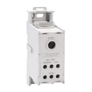 EDISON EPDB306 Enclosed Power Distribution Block, 380A, 1-Pole, 1 Opening | CV7DFB