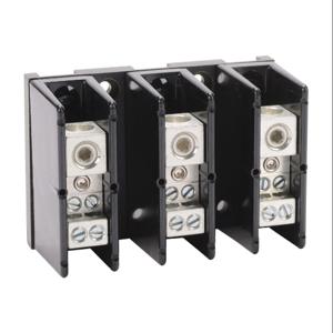 EDISON HPB104-3 Open Power Distribution Block, 175A, 3-Pole, 2/0 Awg To 8 Awg, 4 Openings, 4 Awg To 14 Awg | CV7DFK