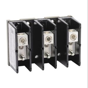 EDISON HPB10S-3 Open Power Distribution Block, 175A, 3-Pole, 2/0 Awg To 8 Awg, 1/4-20 x 3/4 Stud | CV7DFP