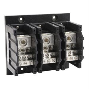 EDISON HPB309-3 Open Power Distribution Block, 310A, 3-Pole, 350 Mcm To 4 Awg, 6 Opening, 2Awg To 12 Awg | CV7DFU