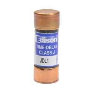 EDISON JDL1 Fuse, Class J, Current-Limiting, Time-Delay, 1A, 600 VAC, Ferrule, Pack Of 10 | CV7MXC