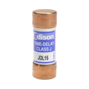 EDISON JDL15 Fuse, Class J, Current-Limiting, Time-Delay, 15A, 600 VAC, Ferrule, Pack Of 10 | CV7MXJ