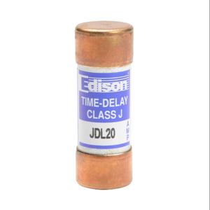 EDISON JDL20 Sicherung, Klasse J, Strombegrenzung, Zeitverzögerung, 20 A, 600 VAC, Ferrule, 10er-Pack | CV7MXP