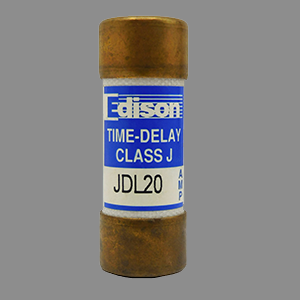 EDISON JDL500 Fuse, Class J, Current-Limiting, Time-Delay, 500A, 600 VAC, Knife Blade | CV7MYH