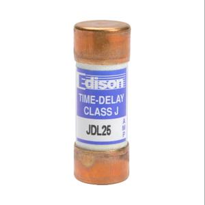 EDISON JDL25 Fuse, Class J, Current-Limiting, Time-Delay, 25A, 600 VAC, Ferrule, Pack Of 10 | CV7MXT