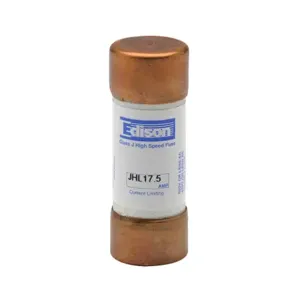 EDISON JHL17P5 Drive Fuse, Class J, Current-Limiting, High Speed, 17.5A, 600 VAC, Ferrule, Pack Of 10 | CV7MZF