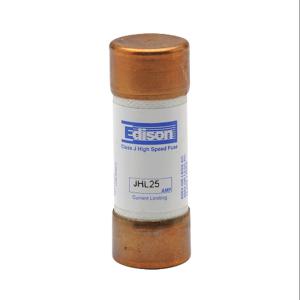 EDISON JHL25 Drive Fuse, Class J, Current-Limiting, High Speed, 25A, 600 VAC, Ferrule, Pack Of 10 | CV7MZP