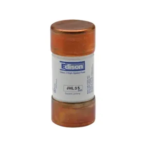 EDISON JHL35-1 Drive Fuse, Class J, Current-Limiting, High Speed, 35A, 600 VAC, Ferrule | CV7NAA