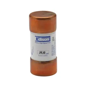 EDISON JHL40-1 Drive Fuse, Class J, Current-Limiting, High Speed, 40A, 600 VAC, Ferrule | CV7NAE